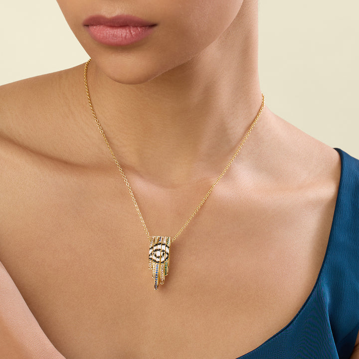 Visura Pendant Necklace In 18Kt Gold Plated