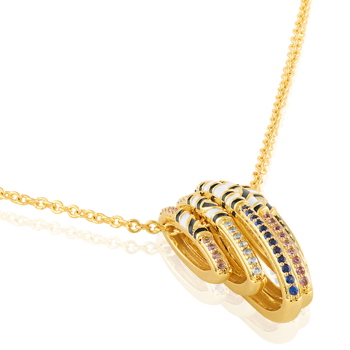 Visura Pendant Necklace In 18Kt Gold Plated