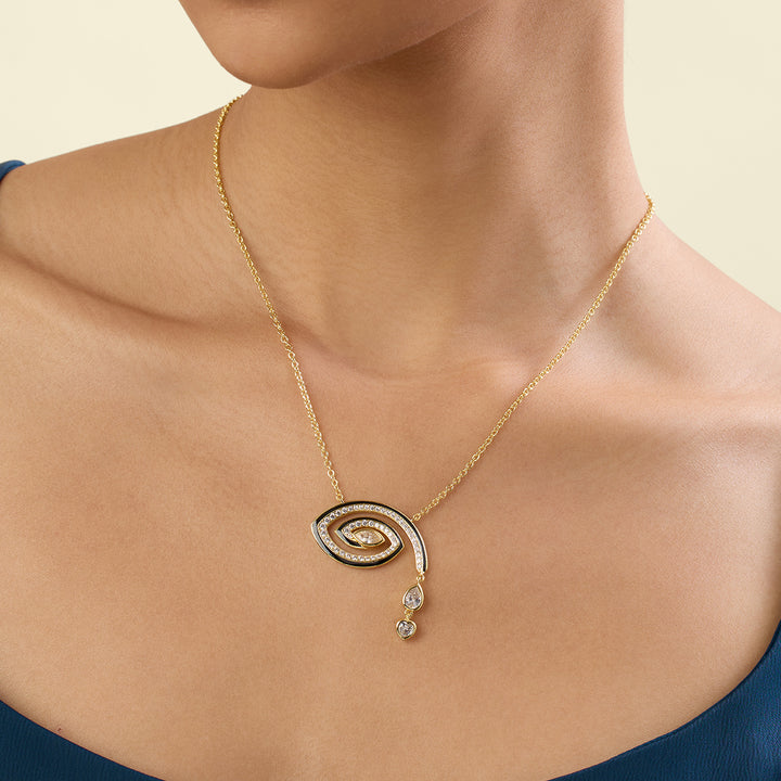 Intuita Pendant Necklace  In 18Kt Gold Plated