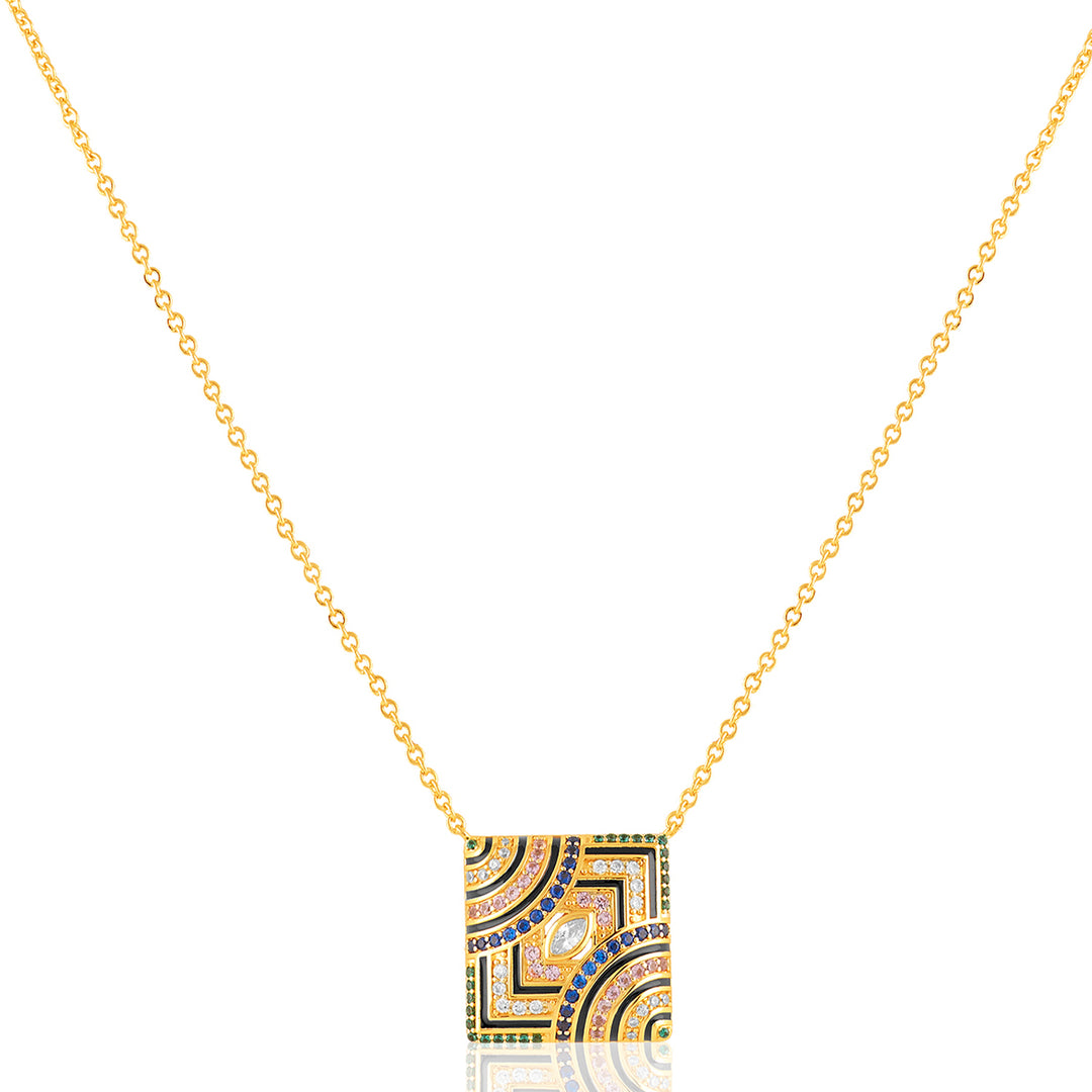 Vyntra Pendant Necklace In 18Kt Gold Plated