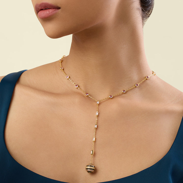 Evoka Y Necklace In 18Kt Gold Plated