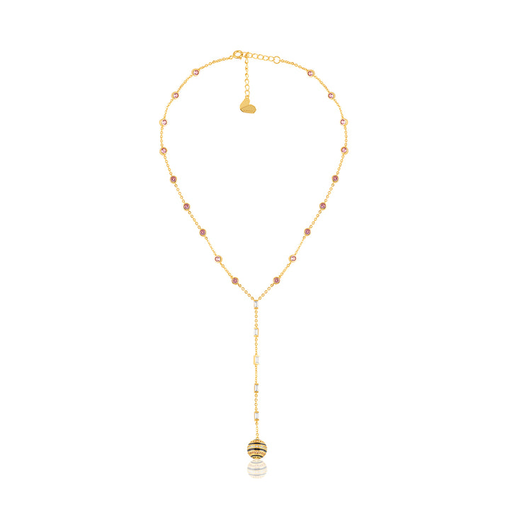 Evoka Y Necklace In 18Kt Gold Plated