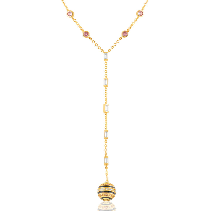 Evoka Y Necklace In 18Kt Gold Plated