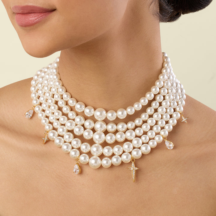 Glyph Statement Pearl Necklace