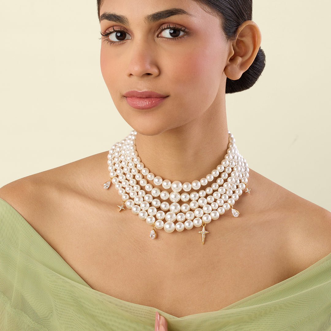 Glyph Statement Pearl Necklace