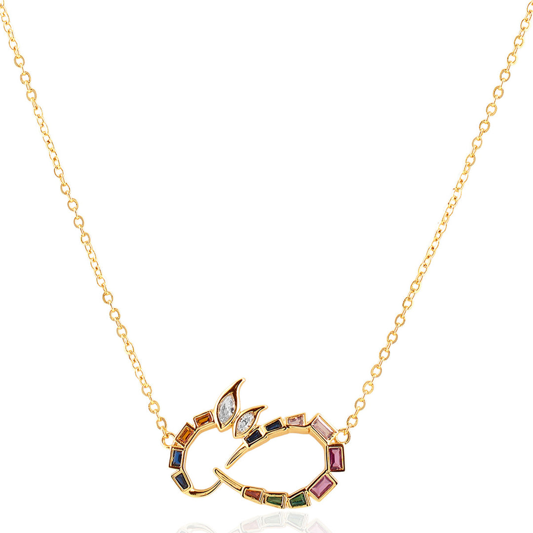 Khargosha Multi-coloured Pendant Necklace