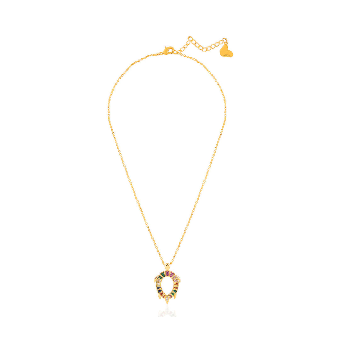 Koorma Multi-coloured Pendant Necklace