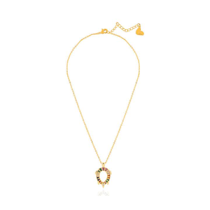 Koorma Multi-coloured Pendant Necklace