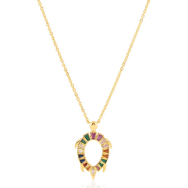 Koorma Multi-coloured Pendant Necklace