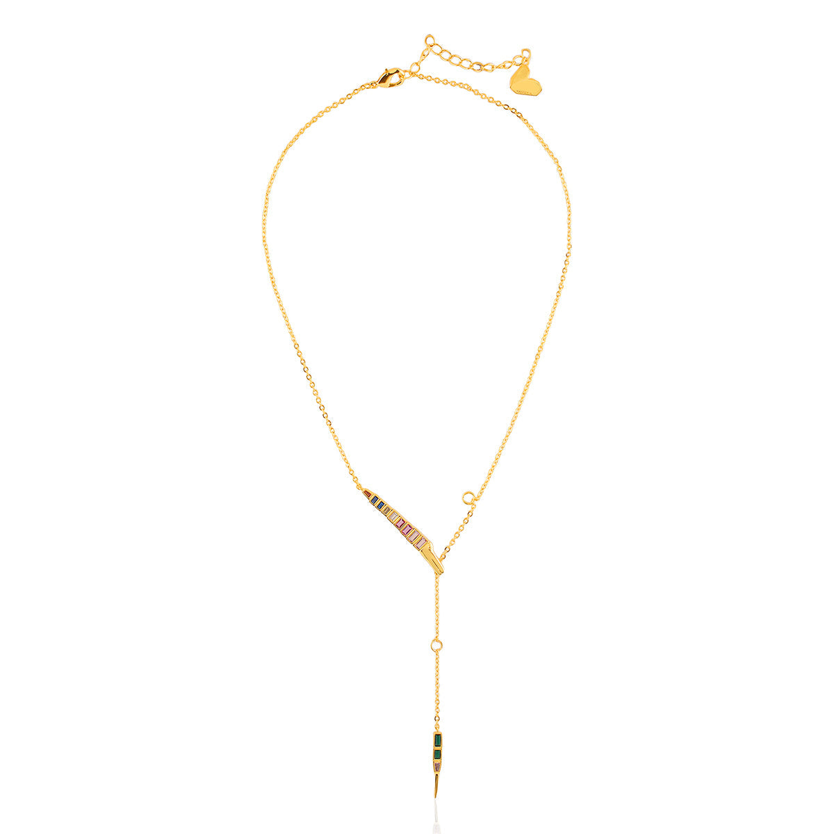 Vaasuki Multi-coloured Y Necklace