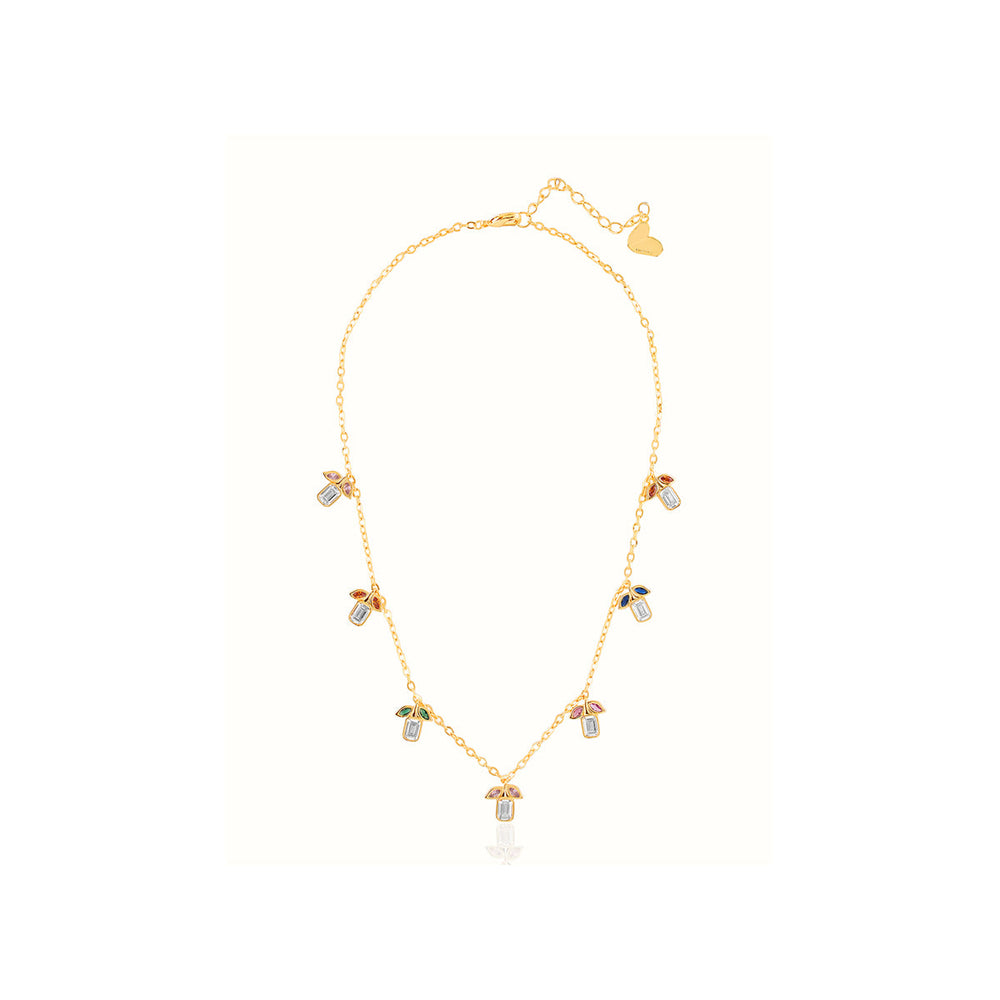 Phool Multi-cooloured Station Necklace