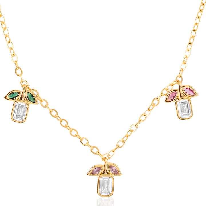 Phool Multi-cooloured Station Necklace