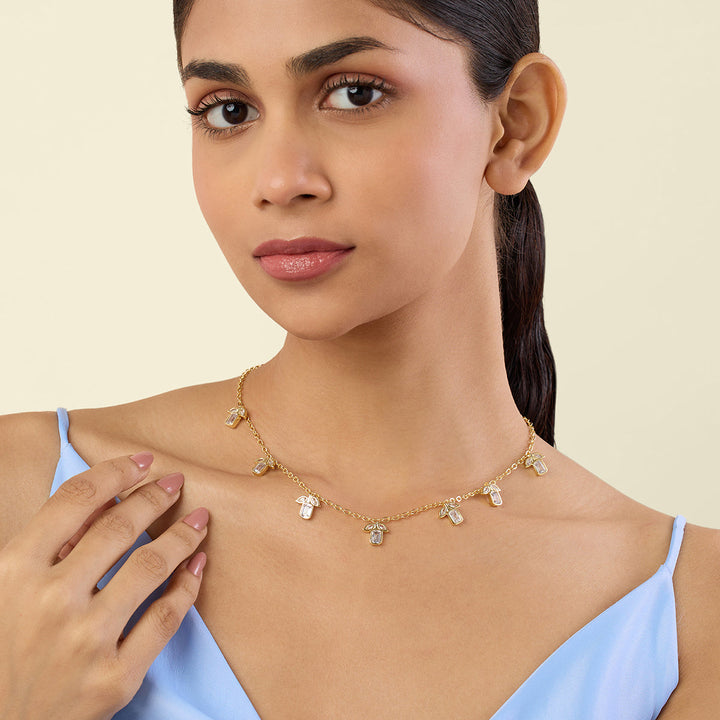 Phool Stationed Choker