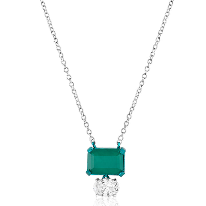Lunara Emerald Pendant Necklace
