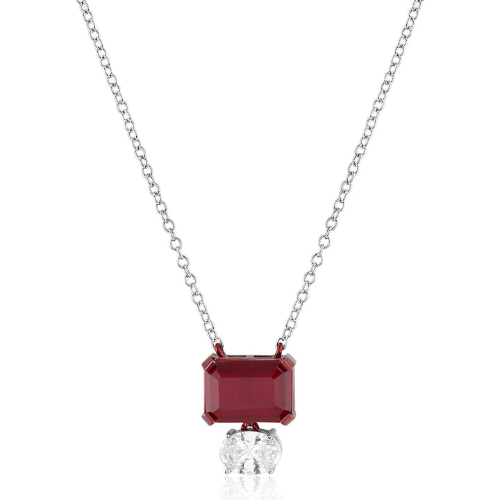 Marquise Ruby Pendant Necklace