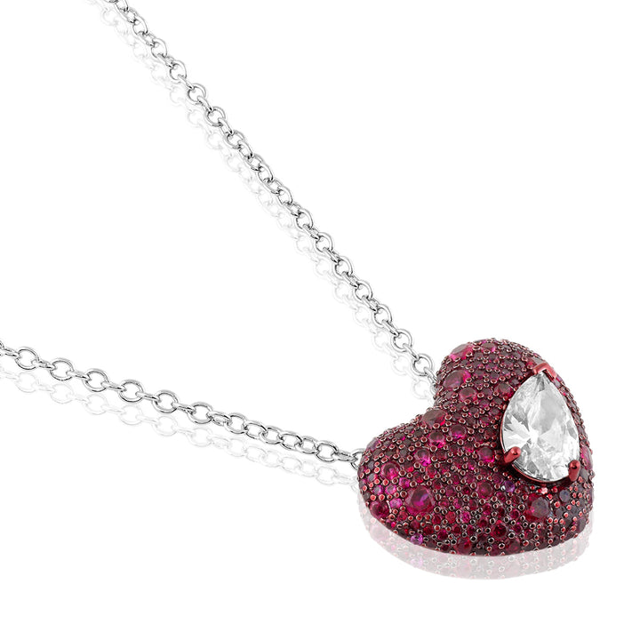 Violetta Ruby Pendant Necklace