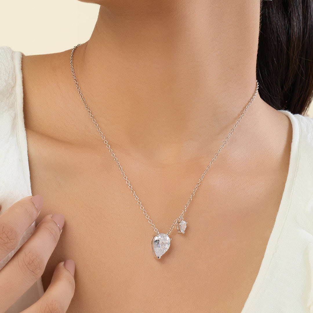 Camellia Opaline Pendant Necklace