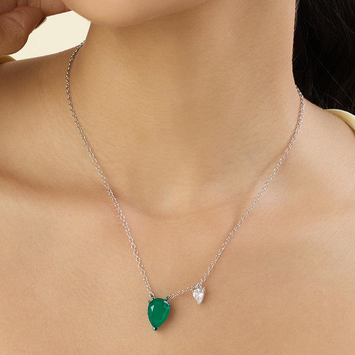 Alouette Emerald Pendant Necklace