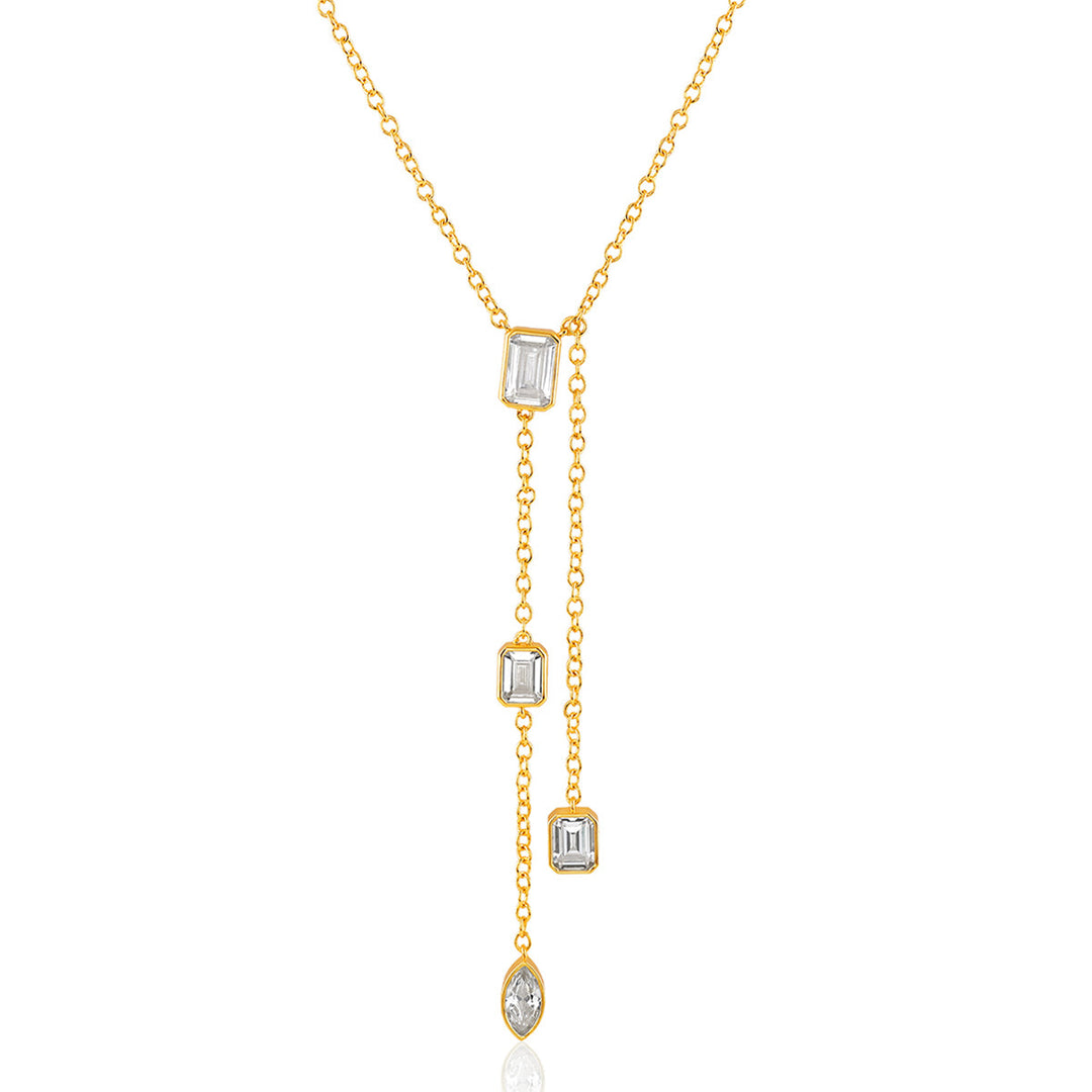 Celeste Golden Y Necklace