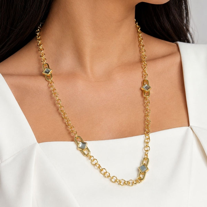 Chainmail Mirror Necklace