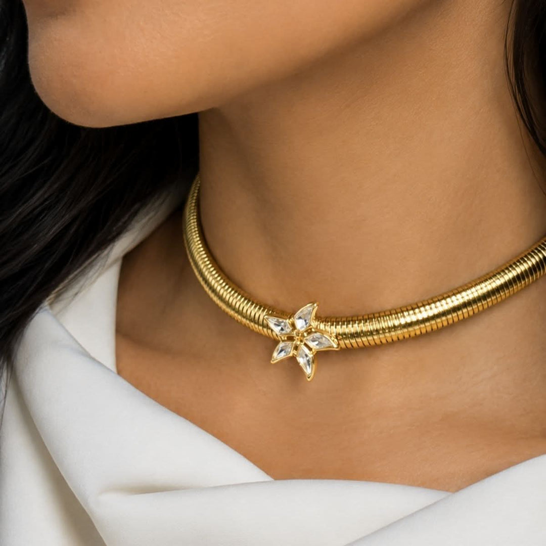 Stari Mirror Choker Necklace