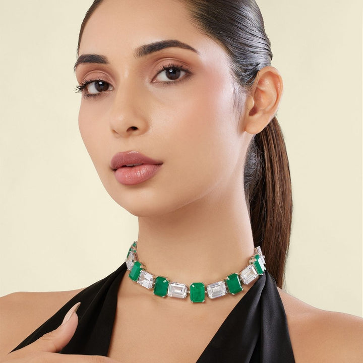 Emeraldine Botox Choker Necklace