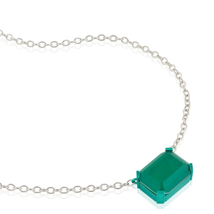 Emerald Botox Pendant Necklace