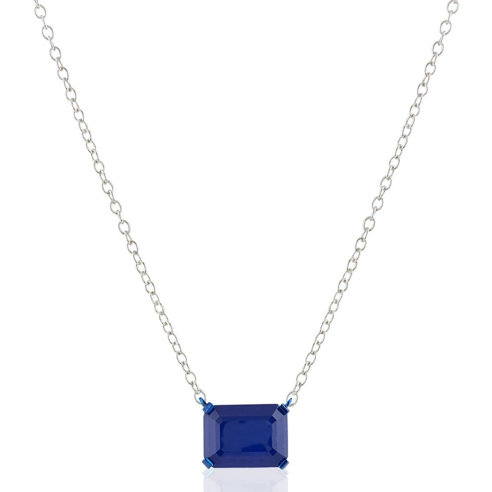 Sapphire Botox Pendant Necklace