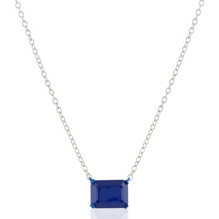 Sapphire Botox Pendant Necklace