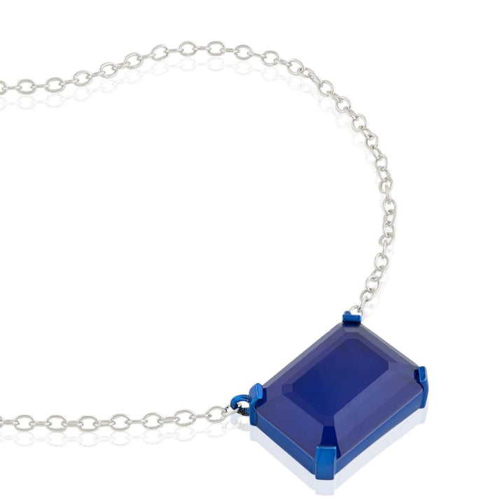 Sapphire Botox Pendant Necklace