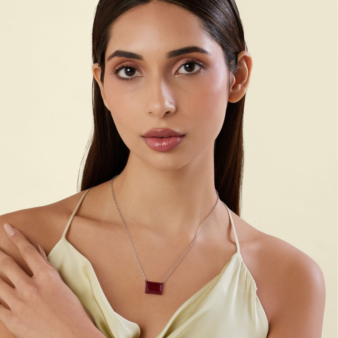 Ruby Botox Pendant Necklace