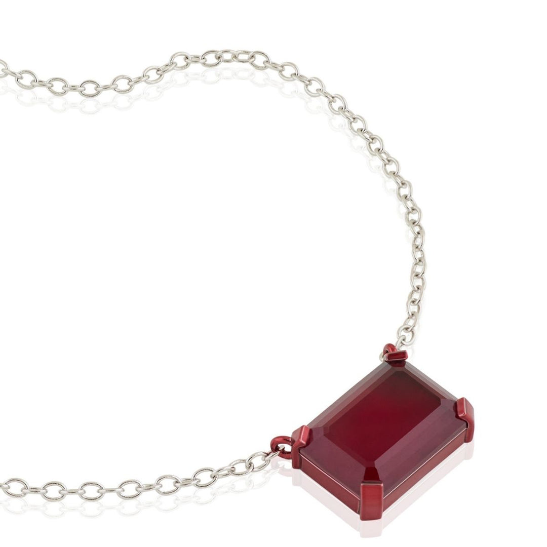 Ruby Botox Pendant Necklace