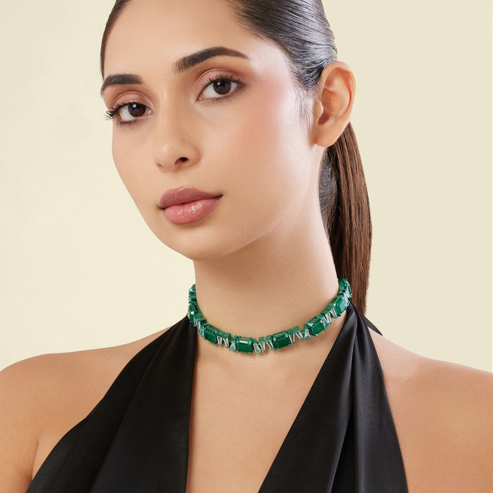 Memoire Emerald Botox Choker Necklace