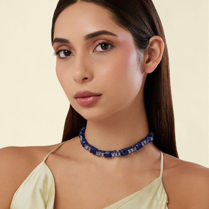 Memoire Sapphire Botox Choker Necklace