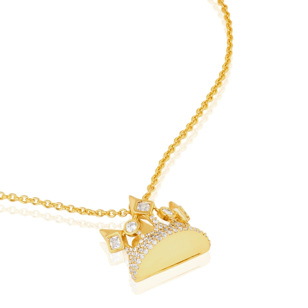 Polki Crown Heir Pendant Necklace