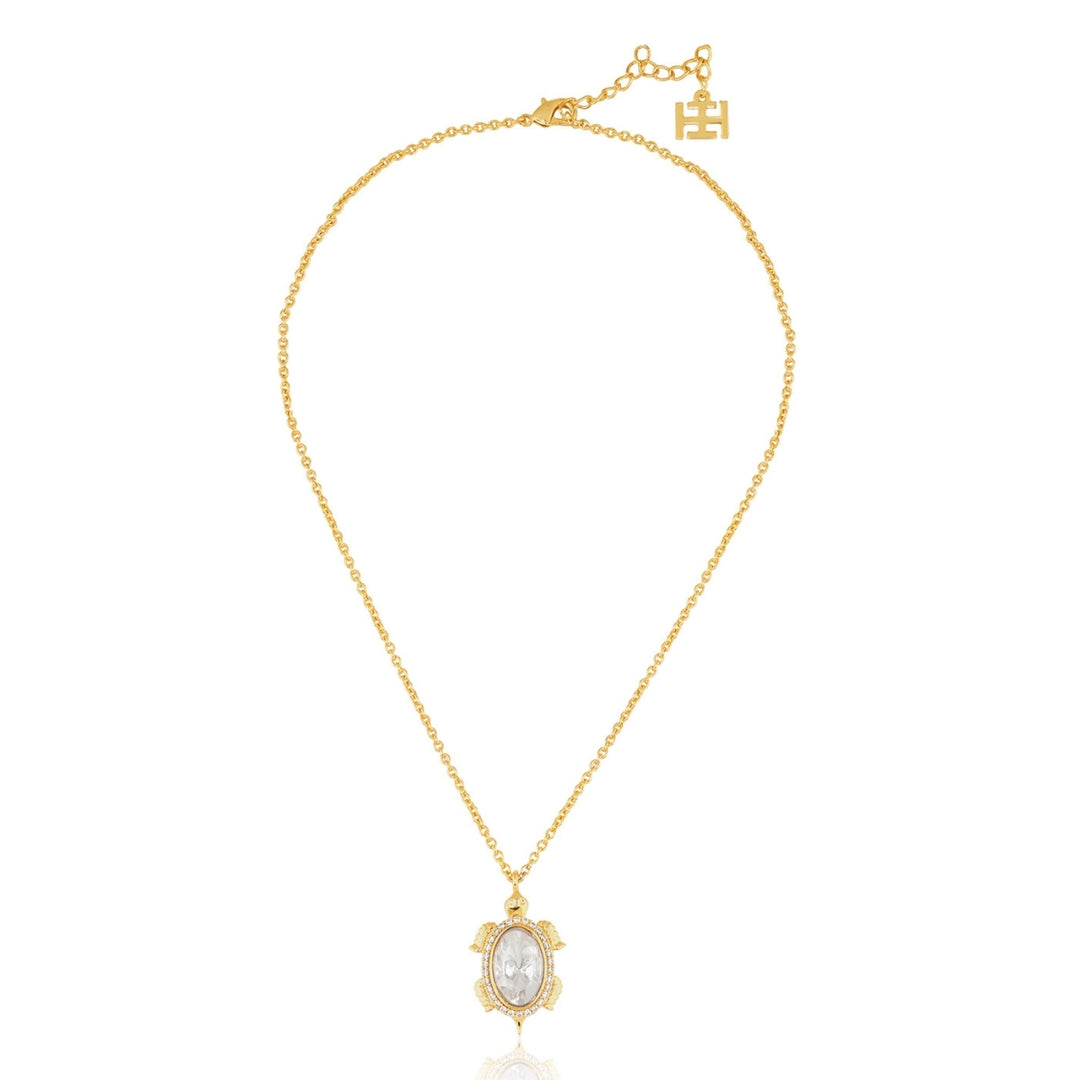 Polki Enchanted Tortoise Treasure Pedant Necklace