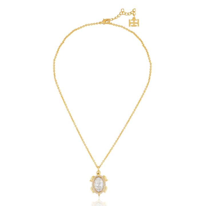 Polki Enchanted Tortoise Treasure Pedant Necklace
