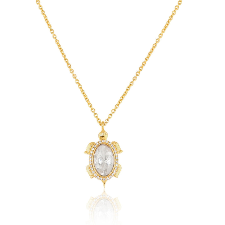 Polki Enchanted Tortoise Treasure Pedant Necklace