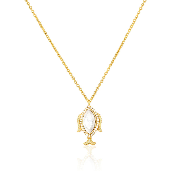 Polki Regal Pisces Pendant Necklace