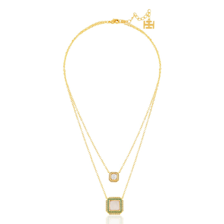 Polki Double Reign Layered Necklace