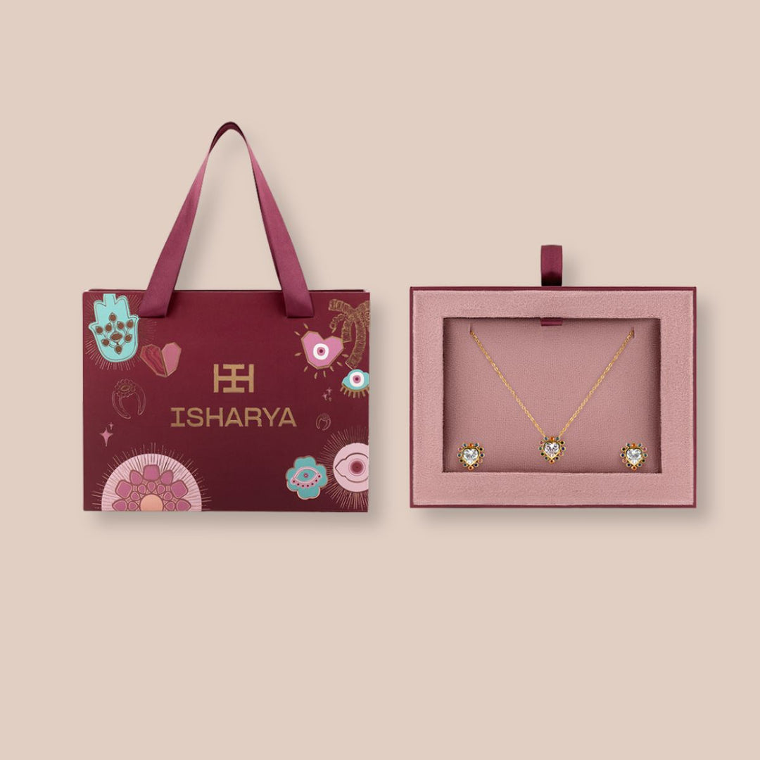 I Heart Necklace Set