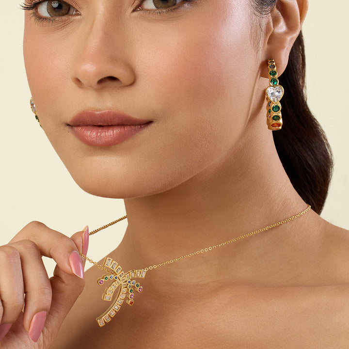 Palm Groove Necklace Set