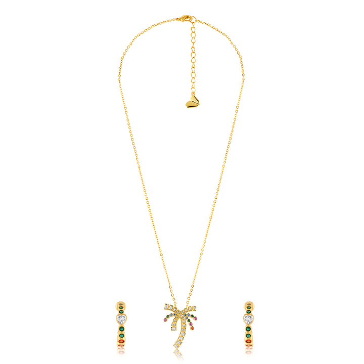 Palm Groove Necklace Set