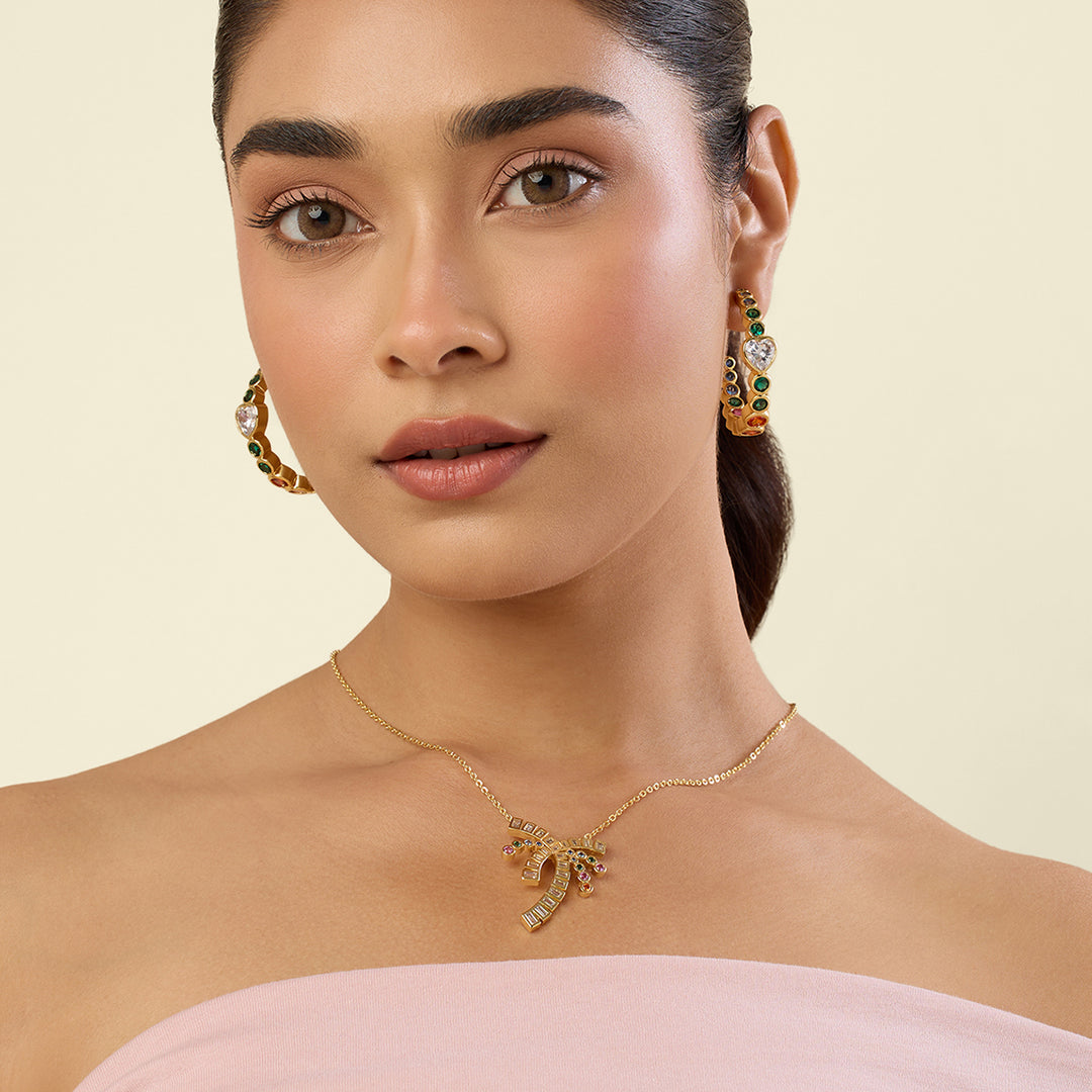 Palm Groove Necklace Set