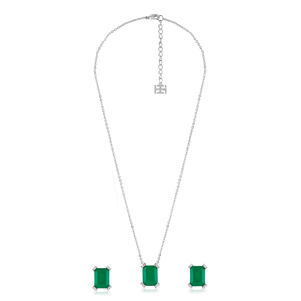 Reverie Emerald Necklace Set