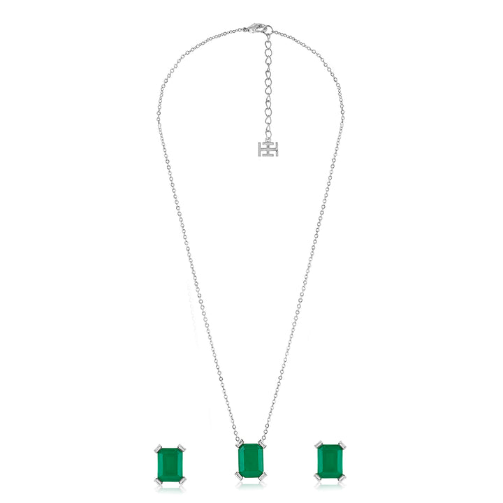 Reverie Emerald Necklace Set