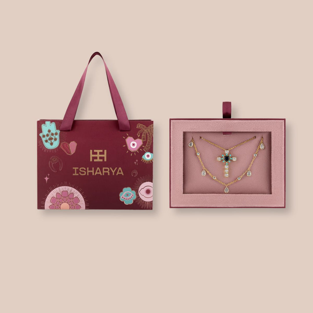 Cross Layers Necklace Set