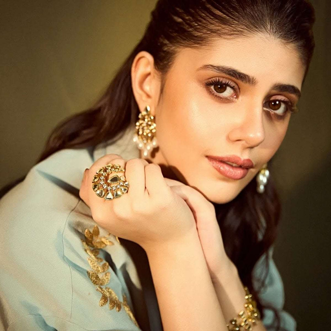 Sanjana Sanghi Jugni Mirror Open Statement Ring