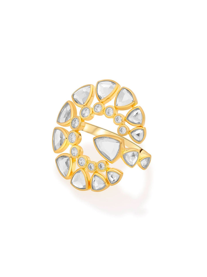 Sanjana Sanghi Jugni Mirror Open Statement Ring