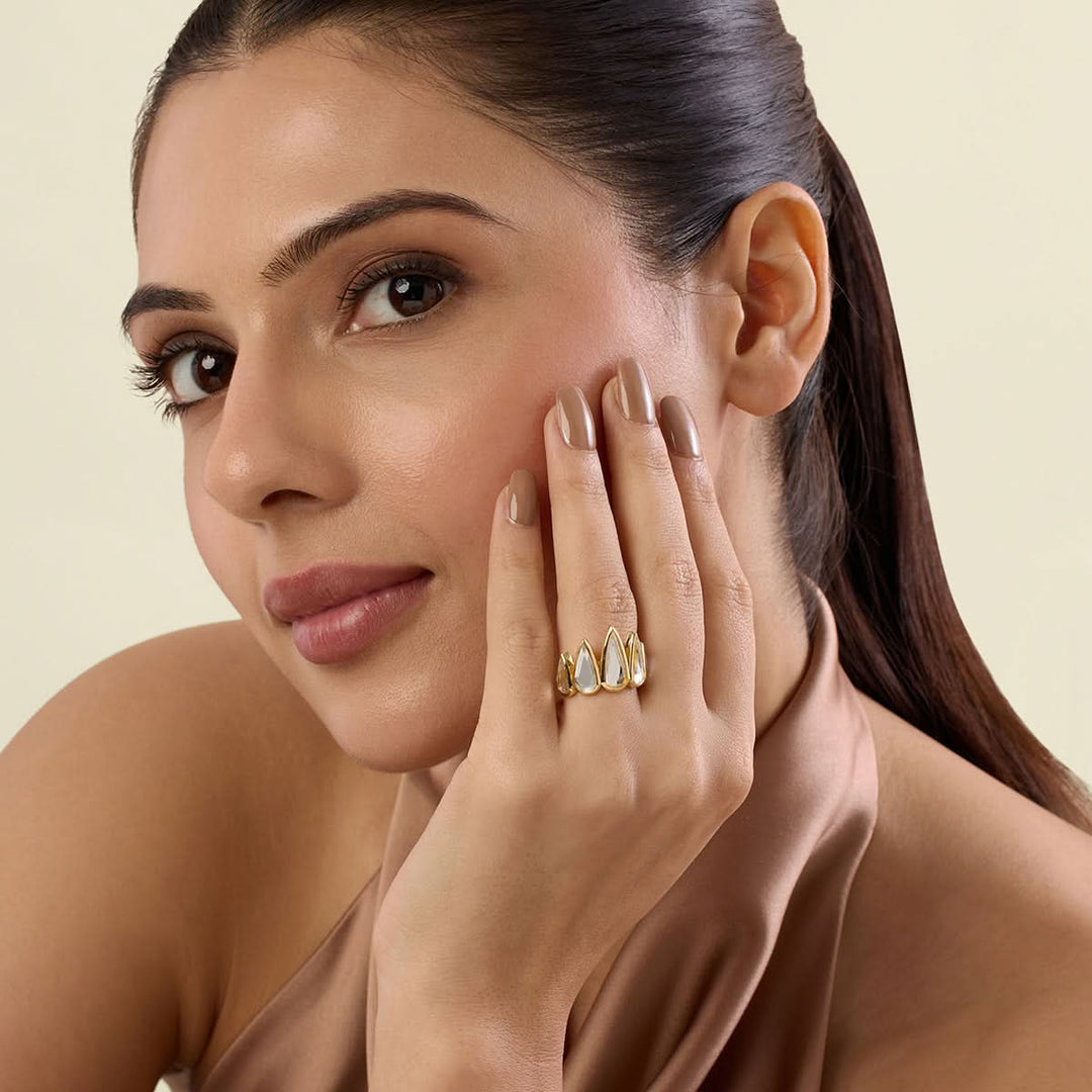 Jugni Mirror Princess Ring